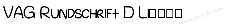 VAG Rundschrift D Li字体转换